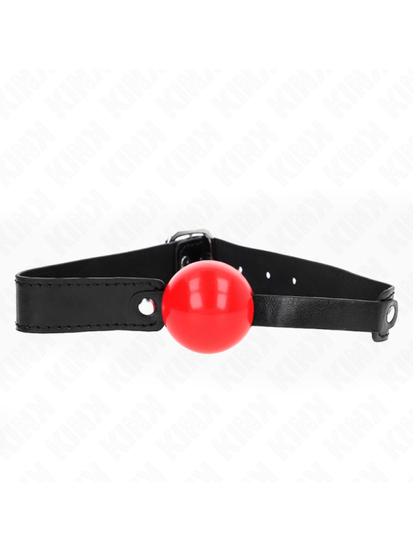 Kink - Palla Morbida In Tpe 4 Cm Modello Gag 1 66 X 25 Cm Regolabile 41-61 Cm - KINK COLLAR & GAG - Ball Gag e Bavagli | erosidea.com
