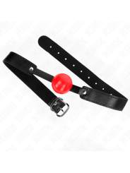 Kink - Palla Morbida In Tpe 4 Cm Modello Gag 1 66 X 25 Cm Regolabile 41-61 Cm - KINK COLLAR & GAG - Ball Gag e Bavagli | erosidea.com