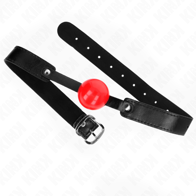 Kink - Palla Morbida In Tpe 4 Cm Modello Gag 1 66 X 25 Cm Regolabile 41-61 Cm - KINK COLLAR & GAG - Ball Gag e Bavagli | erosidea.com