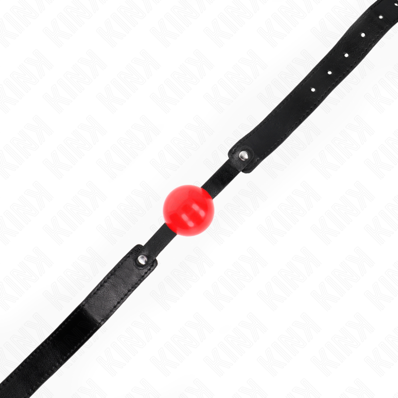 Kink - Palla Morbida In Tpe 4 Cm Modello Gag 1 66 X 25 Cm Regolabile 41-61 Cm - KINK COLLAR & GAG - Ball Gag e Bavagli | erosidea.com