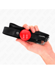 Kink - Palla Morbida In Tpe 4 Cm Modello Gag 1 66 X 25 Cm Regolabile 41-61 Cm - KINK COLLAR & GAG - Ball Gag e Bavagli | erosidea.com