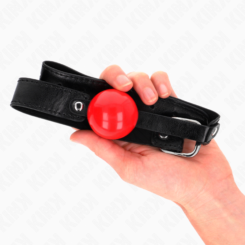 Kink - Palla Morbida In Tpe 4 Cm Modello Gag 1 66 X 25 Cm Regolabile 41-61 Cm - KINK COLLAR & GAG - Ball Gag e Bavagli | erosidea.com