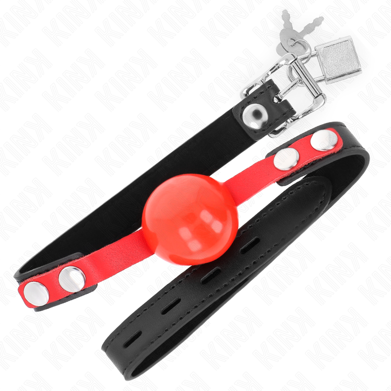 Kink - Palla Morbida In Tpe 4 Cm Modello Gag 4 60 X 2 Cm Regolabile 37-52 Cm - KINK COLLAR & GAG - Ball Gag e Bavagli | erosidea.com