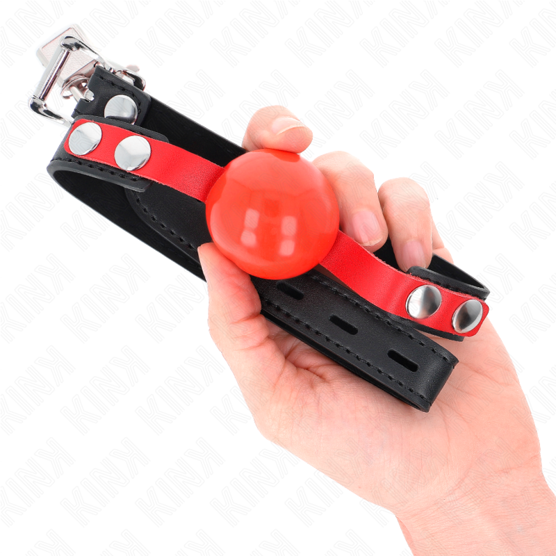 Kink - Palla Morbida In Tpe 4 Cm Modello Gag 4 60 X 2 Cm Regolabile 37-52 Cm - KINK COLLAR & GAG - Ball Gag e Bavagli | erosidea.com