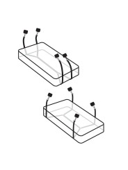 Fetish Fantasy Limited Edition - Wraparound Mattress Restraints - FETISH FANTASY ED.LIMITADA - Bondage | erosidea.com
