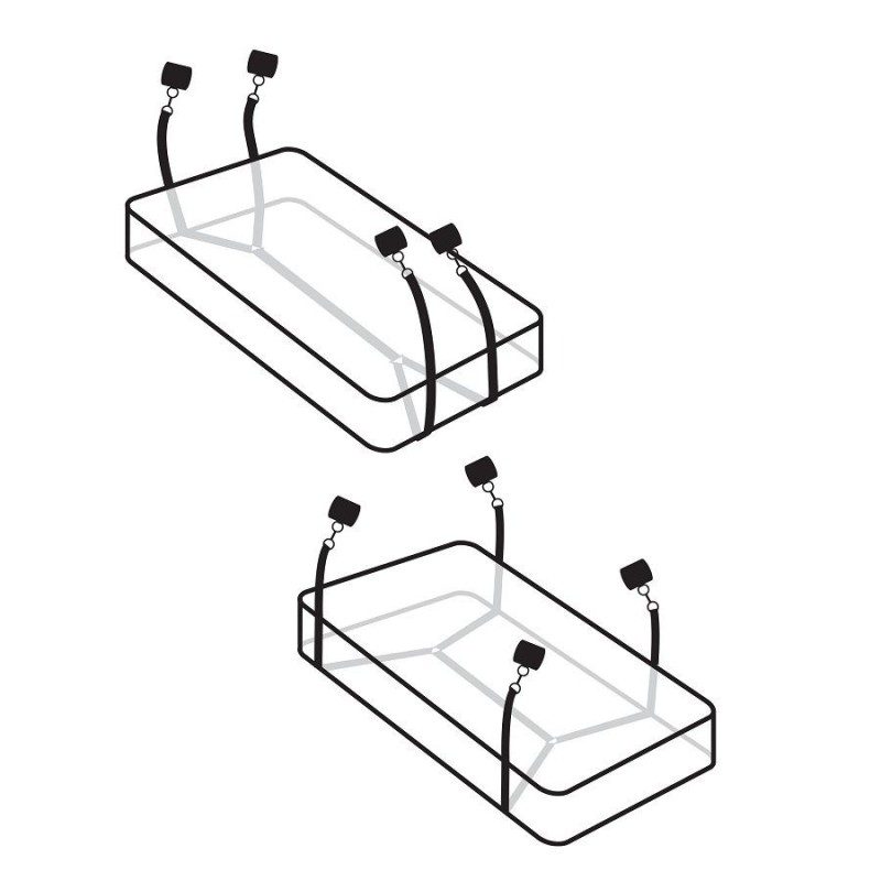 Fetish Fantasy Limited Edition - Wraparound Mattress Restraints - FETISH FANTASY ED.LIMITADA - Bondage | erosidea.com