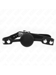 Kink - Modello 1 Palla In Silicone 4 Cm Gag Con Serratura 60 X 2 Cm - KINK COLLAR & GAG - Ball Gag e Bavagli | erosidea.com