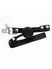 Kink - Modello 1 Palla In Silicone 4 Cm Gag Con Serratura 60 X 2 Cm - KINK COLLAR & GAG - Ball Gag e Bavagli | erosidea.com