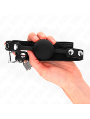 Kink - Modello 1 Palla In Silicone 4 Cm Gag Con Serratura 60 X 2 Cm - KINK COLLAR & GAG - Ball Gag e Bavagli | erosidea.com