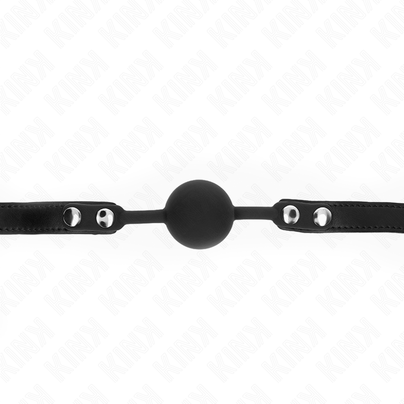 Kink - Modello 1 Palla In Silicone 4 Cm Gag Con Serratura 60 X 2 Cm - KINK COLLAR & GAG - Ball Gag e Bavagli | erosidea.com