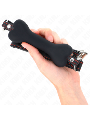 Kink - Osso Nero 12 Cm Bavaglio 63 X 2 Cm - KINK COLLAR & GAG - Ball Gag e Bavagli | erosidea.com