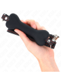 Kink - Osso Nero 12 Cm Bavaglio 63 X 2 Cm - KINK COLLAR & GAG - Ball Gag e Bavagli | erosidea.com