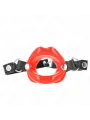 Kink - Bavaglio Lip 8 Cm Con Cinturino In Similpelle Rosso 63 X 2 Cm Regolabile 39-58 Cm - KINK COLLAR & GAG - Ball Gag e Bavagli | erosidea.com