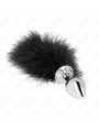 Kink - Plug Anale In Acciaio Inossidabile 11 X 7 Cm Con Piuma 11 Cm - KINK PLEASURE PLUGS - Plug e Catene Anali | erosidea.com