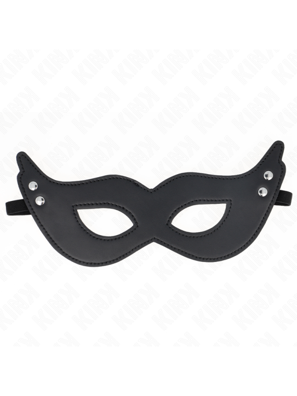 Kink - Maschera In Similpelle Con Rivetti Modello 1 26 X 8 Cm - KINK MASKED ALLURE - Maschere e Cappucci | erosidea.com