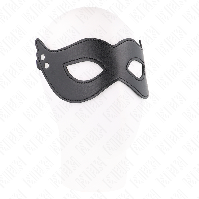 Kink - Maschera In Similpelle Con Rivetti Modello 1 26 X 8 Cm - KINK MASKED ALLURE - Maschere e Cappucci | erosidea.com