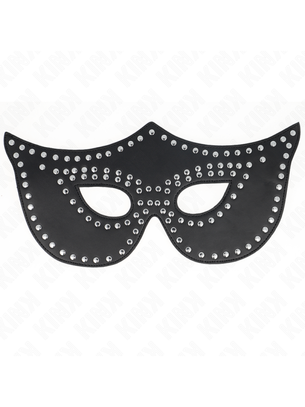 Kink - Maschera In Similpelle Con Rivetti Modello 2 30 X 12 Cm - KINK MASKED ALLURE - Maschere e Cappucci | erosidea.com