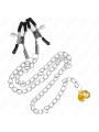 Kink - Pinze Per Capezzoli A Catena Con Pendente In Corno 30 Cm - KINK NIPPLE GRIP - Pinzette Capezzoli | erosidea.com