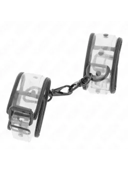 Kink - Tenuta Da Polso In Nylon Con Gancio E Loop Nero-Blu Regolabile 18-32 Cm X 5 Cm - KINK WRIST RESTRAINT - Manette e Polsini | erosidea.com
