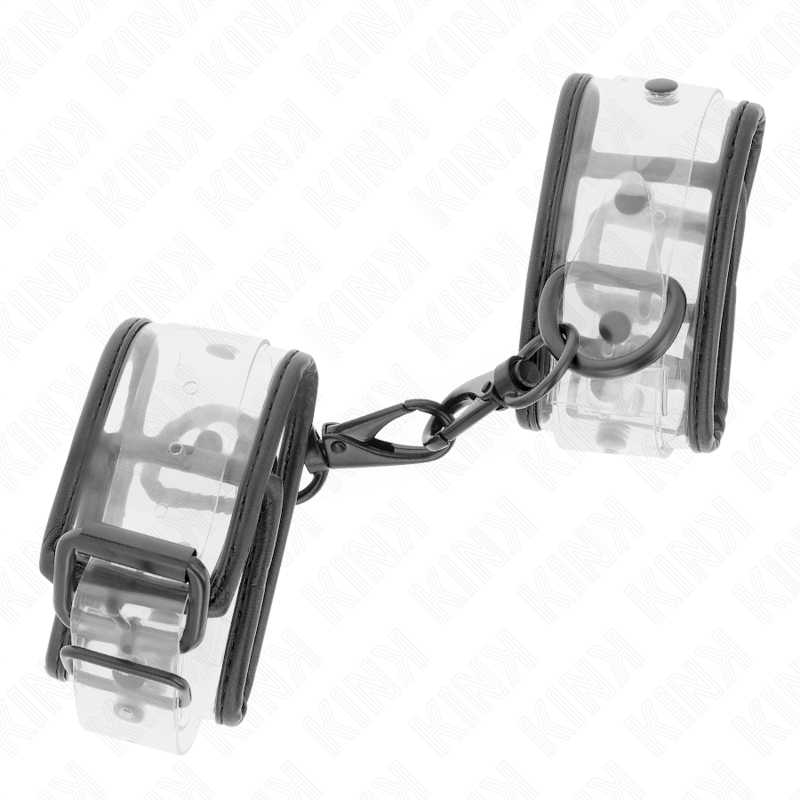 Kink - Polsini Da Polso Trasparenti Regolabili 18-30 Cm X 55 Cm - KINK WRIST RESTRAINT - Manette e Polsini | erosidea.com
