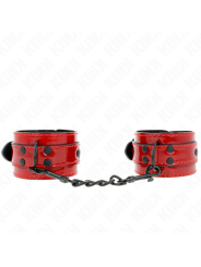 Kink - Polsini Da Polso Rosso Scuro 23 X 5 Cm - KINK WRIST RESTRAINT - Manette e Polsini | erosidea.com