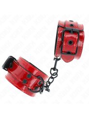 Kink - Polsini Da Polso Rosso Scuro 23 X 5 Cm - KINK WRIST RESTRAINT - Manette e Polsini | erosidea.com