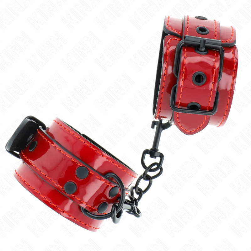 Kink - Polsini Da Polso Rosso Scuro 23 X 5 Cm - KINK WRIST RESTRAINT - Manette e Polsini | erosidea.com