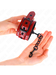 Kink - Polsini Da Polso Rosso Scuro 23 X 5 Cm - KINK WRIST RESTRAINT - Manette e Polsini | erosidea.com