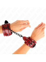 Kink - Polsini Da Polso Rosso Scuro 23 X 5 Cm - KINK WRIST RESTRAINT - Manette e Polsini | erosidea.com
