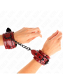 Kink - Polsini Da Polso Rosso Scuro 23 X 5 Cm - KINK WRIST RESTRAINT - Manette e Polsini | erosidea.com