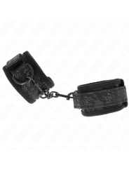 Kink - Polsi Ricoperti Di Pizzo Scuro In Neoprene Regolabile Nero 20-29 Cm X 5 Cm - KINK WRIST RESTRAINT - Manette e Polsini | erosidea.com