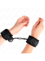 Kink - Polsi Ricoperti Di Pizzo Scuro In Neoprene Regolabile Nero 20-29 Cm X 5 Cm - KINK WRIST RESTRAINT - Manette e Polsini | erosidea.com