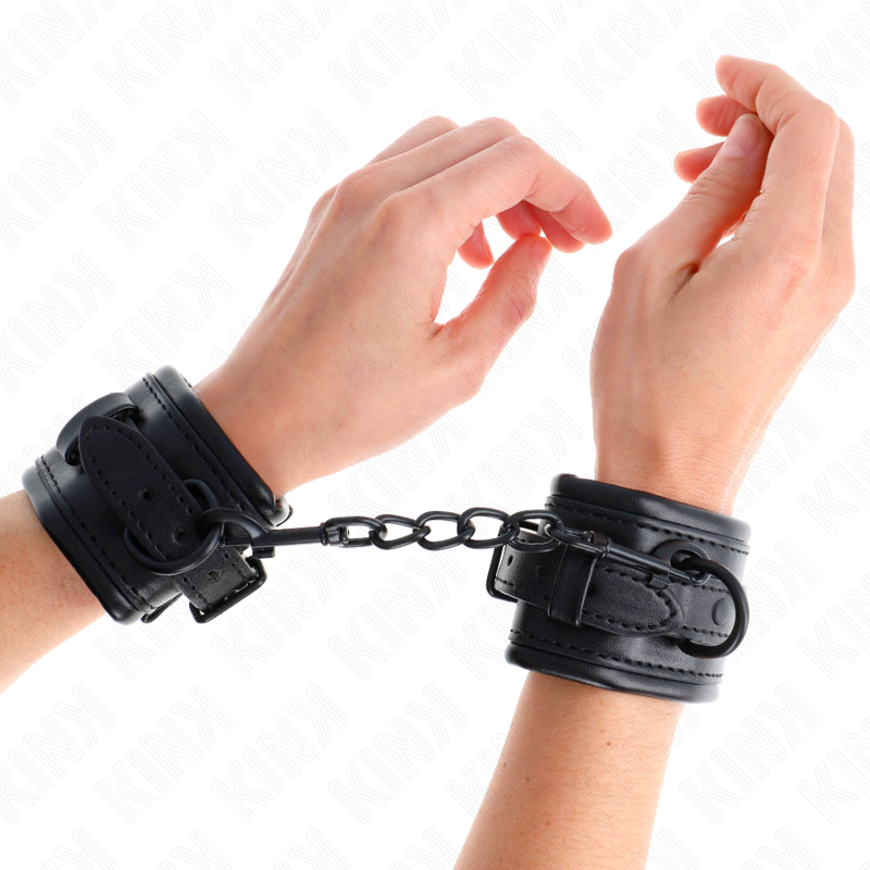 Kink - Resistenza Da Polso Nera Regolabile 20-30 Cm X 6 Cm - KINK WRIST RESTRAINT - Manette e Polsini | erosidea.com