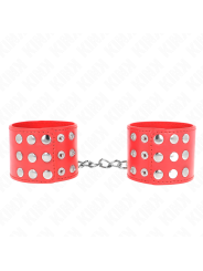 Kink - Resistenza Da Polso Con Chiusura A Scatto Rosso Regolabile 19-24 Cm X 55 Cm - KINK WRIST RESTRAINT - Manette e Polsini | erosidea.com