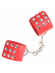Kink - Resistenza Da Polso Con Chiusura A Scatto Rosso Regolabile 19-24 Cm X 55 Cm - KINK WRIST RESTRAINT - Manette e Polsini | erosidea.com
