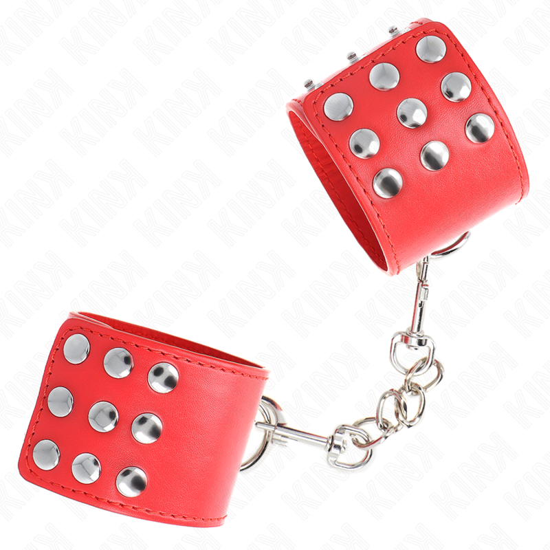 Kink - Resistenza Da Polso Con Chiusura A Scatto Rosso Regolabile 19-24 Cm X 55 Cm - KINK WRIST RESTRAINT - Manette e Polsini | erosidea.com