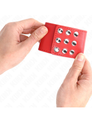 Kink - Resistenza Da Polso Con Chiusura A Scatto Rosso Regolabile 19-24 Cm X 55 Cm - KINK WRIST RESTRAINT - Manette e Polsini | erosidea.com