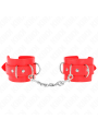 Kink - Resistenza Da Polso Con 3 Anelli A D Regolabile Rosso 175-25 Cm X 6 Cm - KINK WRIST RESTRAINT - Manette e Polsini | erosidea.com