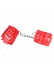 Kink - Resistenza Da Polso Con 3 Anelli A D Regolabile Rosso 175-25 Cm X 6 Cm - KINK WRIST RESTRAINT - Manette e Polsini | erosidea.com