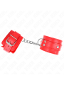 Kink - Resistenza Da Polso Con 3 Anelli A D Regolabile Rosso 175-25 Cm X 6 Cm - KINK WRIST RESTRAINT - Manette e Polsini | erosidea.com