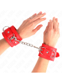 Kink - Resistenza Da Polso Con 3 Anelli A D Regolabile Rosso 175-25 Cm X 6 Cm - KINK WRIST RESTRAINT - Manette e Polsini | erosidea.com