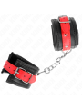 Kink - Resistenza Da Polso Nera Con Cintura Rossa Regolabile 17-28 Cm X 6 Cm - KINK WRIST RESTRAINT - Manette e Polsini | erosidea.com