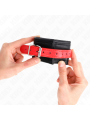 Kink - Resistenza Da Polso Nera Con Cintura Rossa Regolabile 17-28 Cm X 6 Cm - KINK WRIST RESTRAINT - Manette e Polsini | erosidea.com