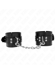 Kink - Resistenza Da Polso Nera Con Cintura Nera Regolabile 17-28 Cm X 6 Cm - KINK WRIST RESTRAINT - Manette e Polsini | erosidea.com