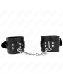 Kink - Resistenza Da Polso Nera Con Cintura Nera Regolabile 17-28 Cm X 6 Cm - KINK WRIST RESTRAINT - Manette e Polsini | erosidea.com