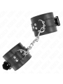 Kink - Resistenza Da Polso Nera Con Cintura Nera Regolabile 17-28 Cm X 6 Cm - KINK WRIST RESTRAINT - Manette e Polsini | erosidea.com