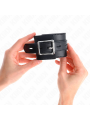 Kink - Resistenza Da Polso Nera Con Cintura Nera Regolabile 17-28 Cm X 6 Cm - KINK WRIST RESTRAINT - Manette e Polsini | erosidea.com