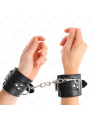 Kink - Resistenza Da Polso Nera Con Cintura Nera Regolabile 17-28 Cm X 6 Cm - KINK WRIST RESTRAINT - Manette e Polsini | erosidea.com