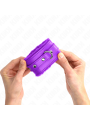 Kink - Poggipolsi Premium Imbottiti In Pelliccia Viola Con Cintura Viola Regolabile 17-29 Cm X 6 Cm - KINK WRIST RESTRAINT - Manette e Polsini | erosidea.com