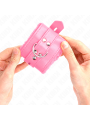 Kink - Polsini Imbottiti In Pelliccia Con Fori Quadri Rosa E Cintura Rosa Regolabile 17-29 Cm X 6 Cm - KINK WRIST RESTRAINT - Manette e Polsini | erosidea.com